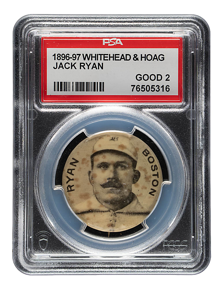 1896-1897 Whitehead & Hoag "Cameo Pepsin" Pin Jack Ryan PSA GOOD 2