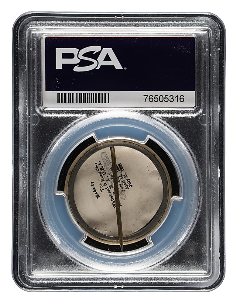 1896-1897 Whitehead & Hoag "Cameo Pepsin" Pin Jack Ryan PSA GOOD 2