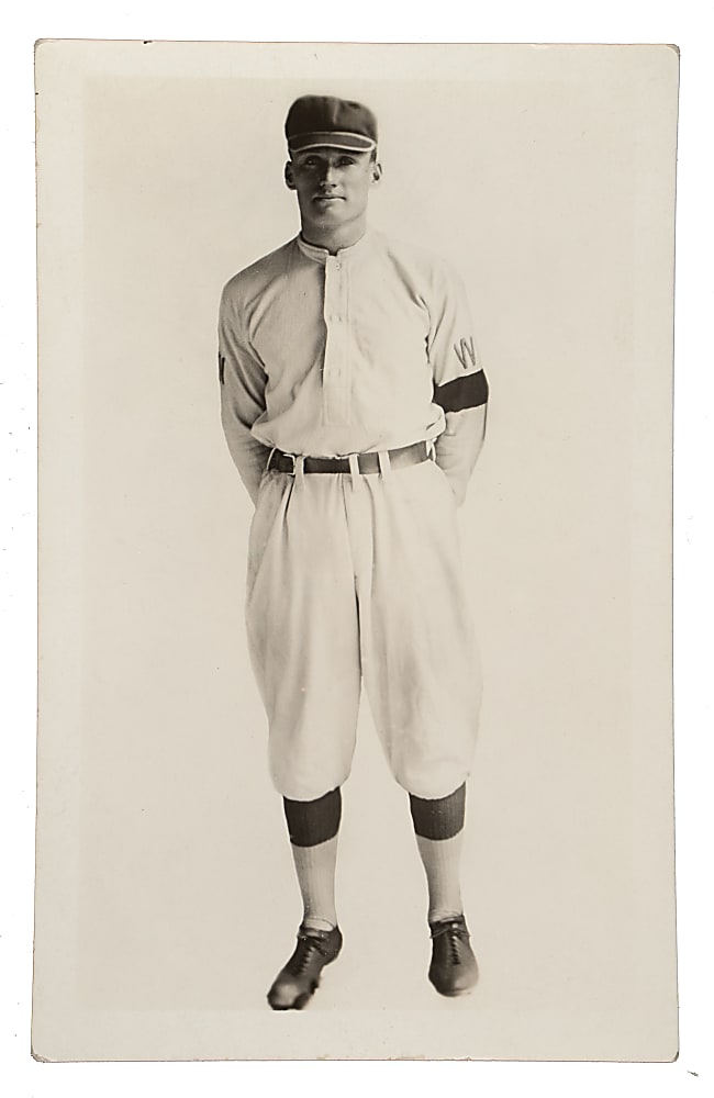 Circa 1920s Walter Johnson Real-Photo Postcard