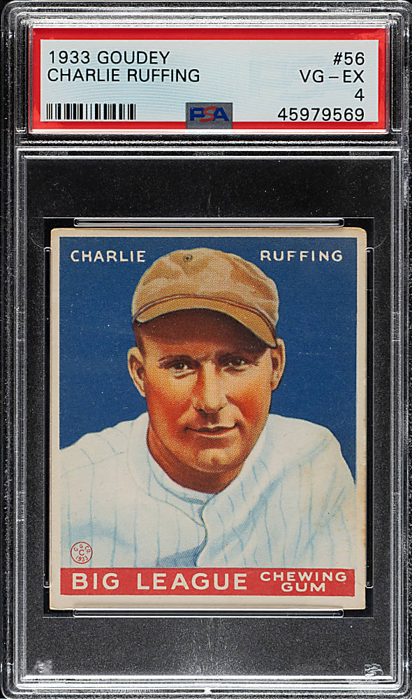 1933 R319 Goudey #56 Red Ruffing PSA VG-EX 4