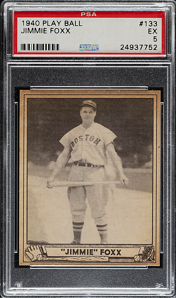 1940 R335 Play Ball #133 Jimmie Foxx PSA EX 5