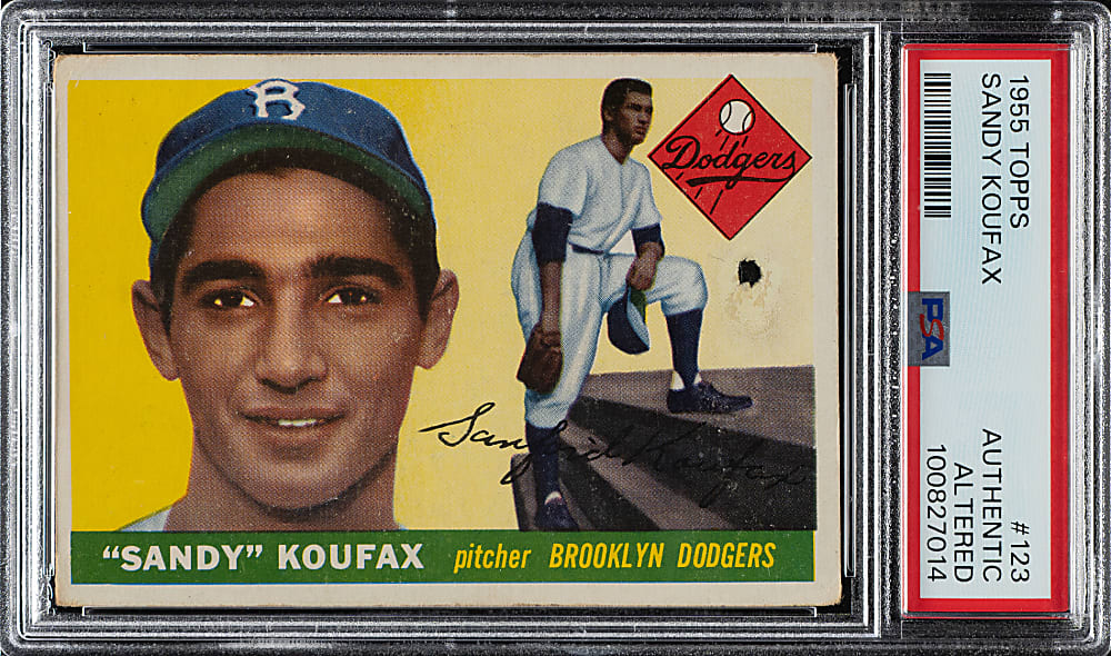 1955 Topps #123 Sandy Koufax Rookie PSA Authentic