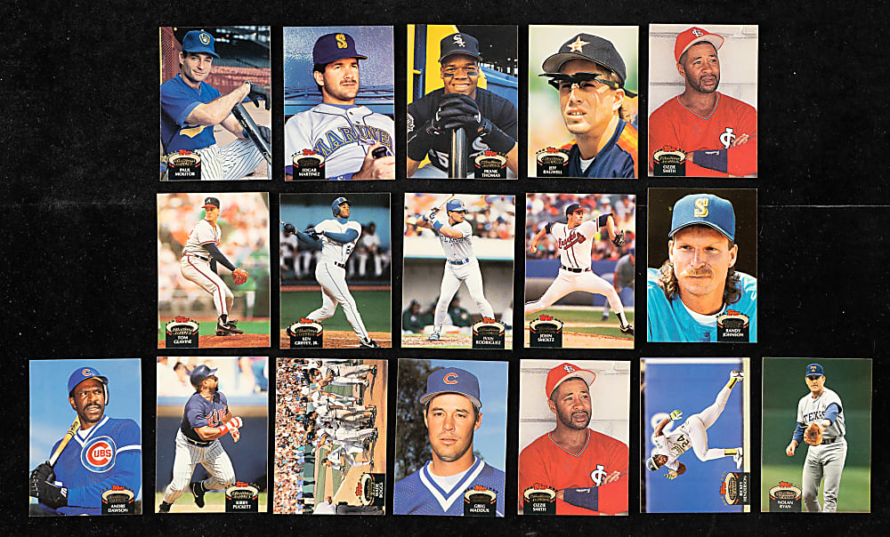 1991 to 1993 Topps Stadium Club Complete and Near-Complete Set Collection (4 Sets, 2,455 Cards)