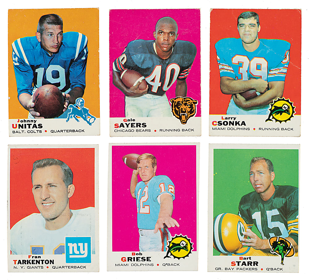 1969 Topps Football Near-Complete Set (229/263)