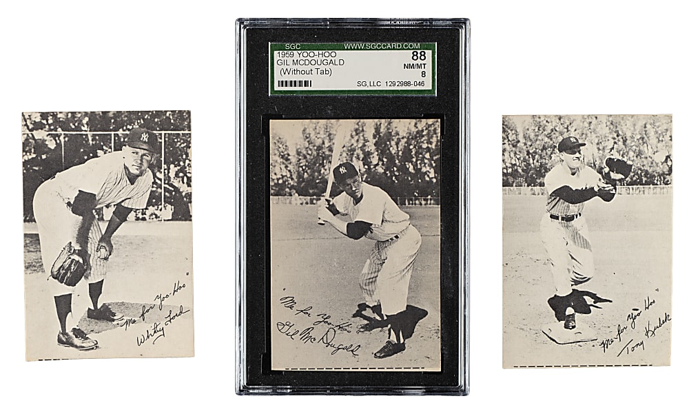 1959 Yoo-Hoo Trio: Gil McDougald, Whitey Ford, and Tony Kubek