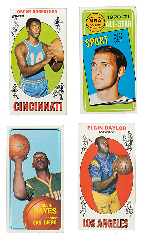 1969-1970 and 1970-1971 Topps Basketball Collection (95) Including Oscar Robertson, Elgin Baylor, and Jerry West
