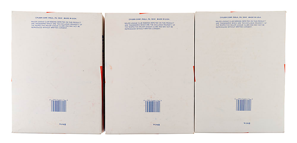 1988 Fleer Original Unopened Rack Case (3 Boxes, 72 Packs)