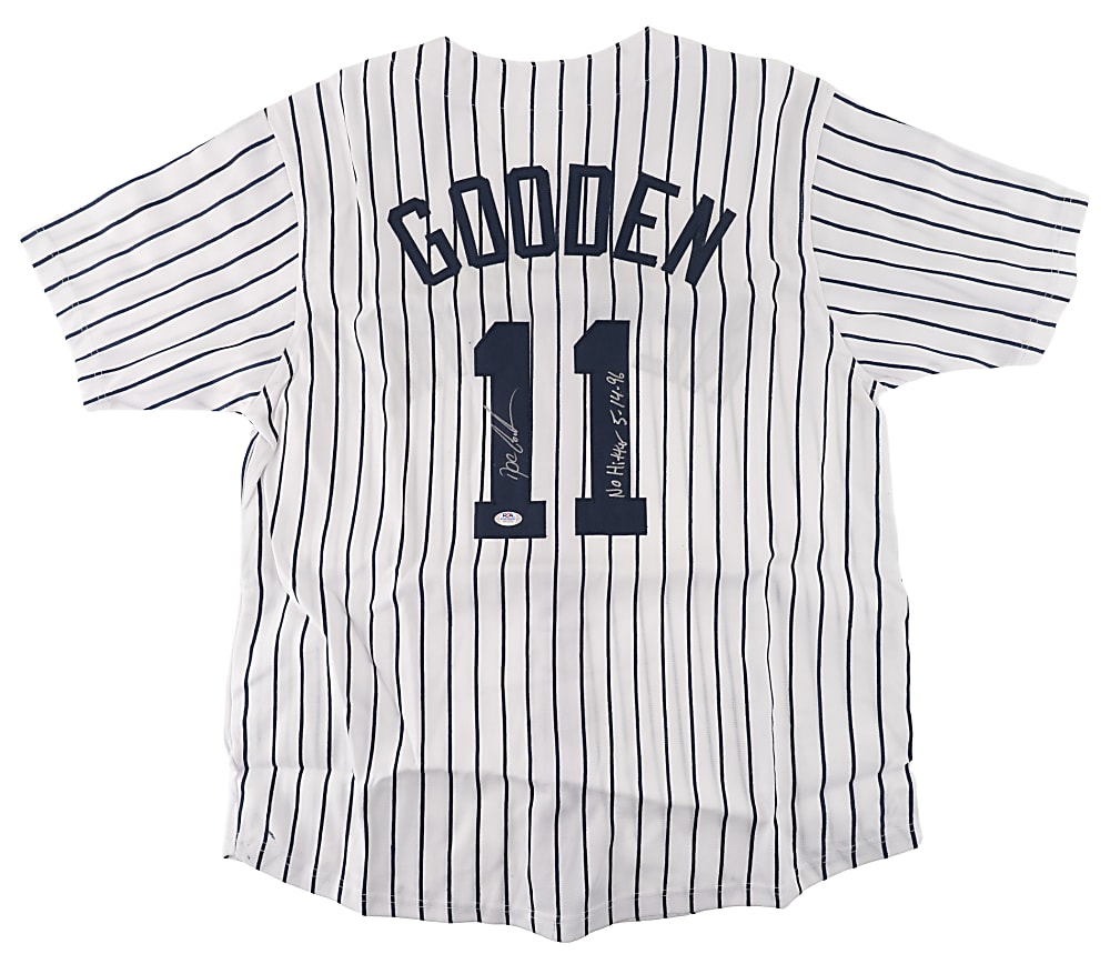 Dwight Gooden Signed New York Mets Jersey with "No Hitter 5-14-96" Inscription - PSA/DNA