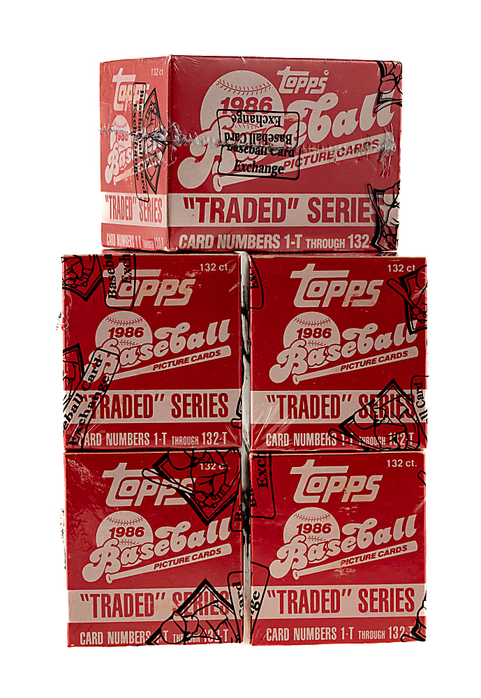 1986 Topps Traded Factory Box Set Collection (5) - BBCE - - From a Sealed Case