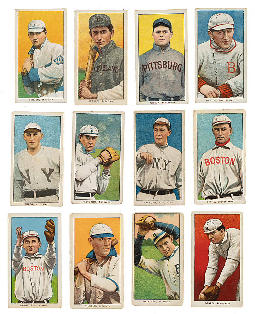 1909-1911 T206 White Border Collection (16) Including Old Mill, Tolstoi, and Polar Bear Backs