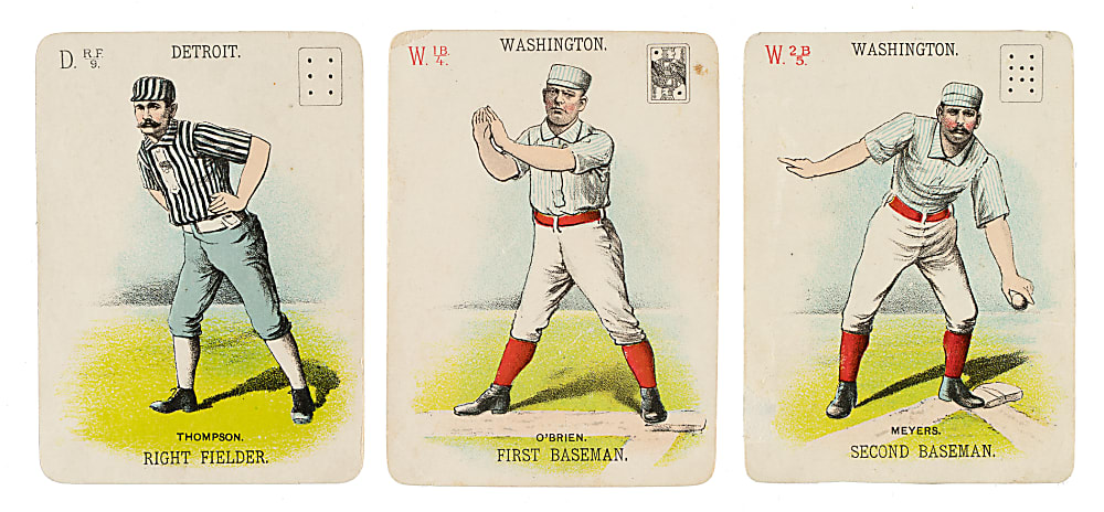 1888 WG1 Card Game Trio: Al Meyers, Billy O'Brien, and Sam Thompson