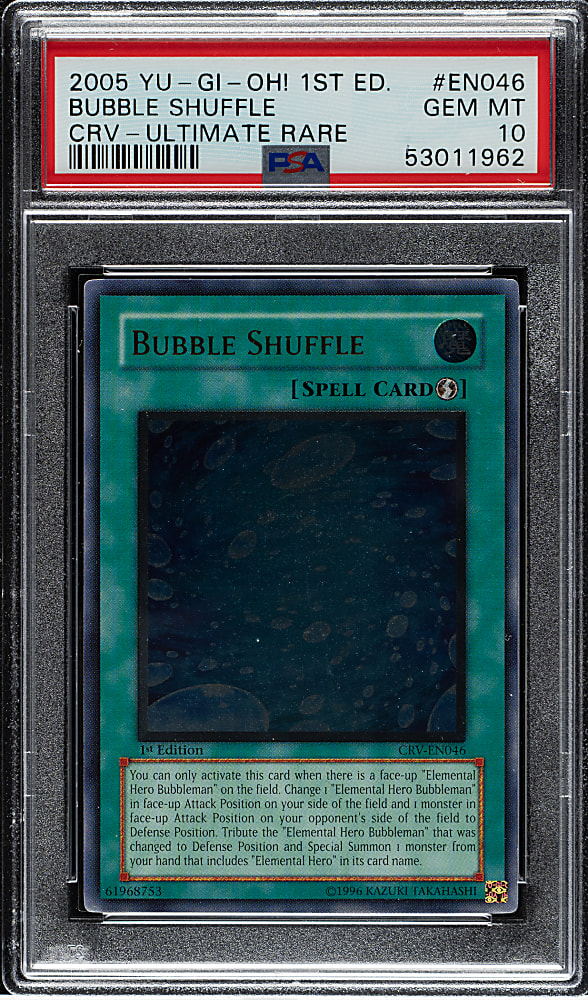 2005 Yu-Gi-Oh! Cybernetic Revolution 1st Edition #EN046 Bubble Shuffle Ultimate Rare PSA GEM MINT 10