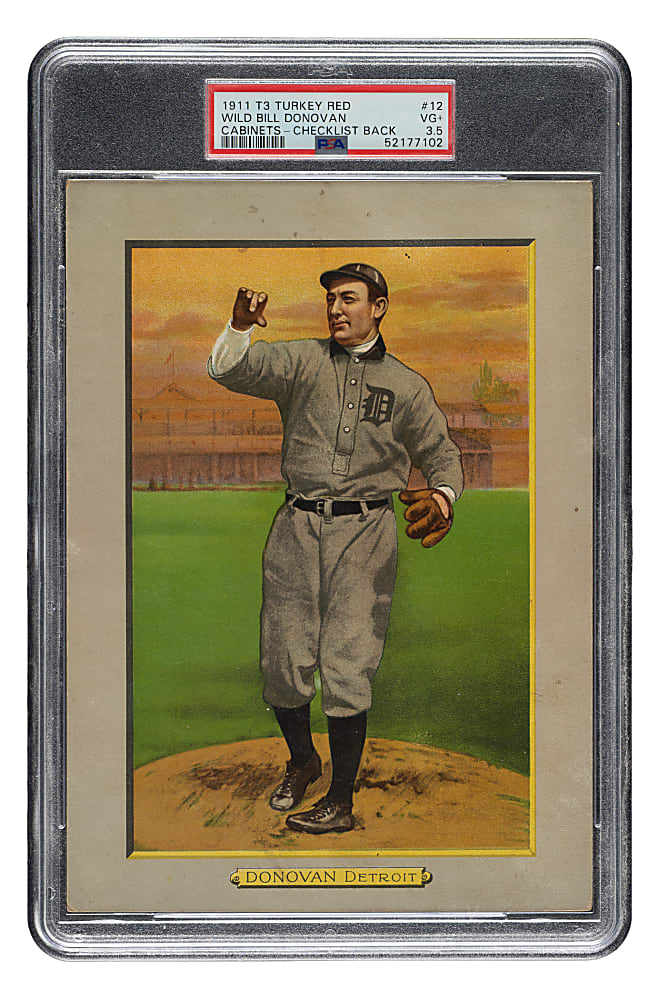 1911 T3 Turkey Red #12 Wild Bill Donovan PSA VG+ 3.5