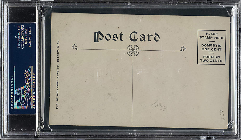 1910 Wolverine News Hughie Jennings Bending PSA VG-EX 4 (MK)