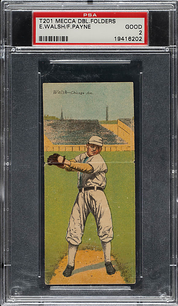 1911 T201 Mecca Double Folder Ed Walsh/Payne PSA GOOD 2