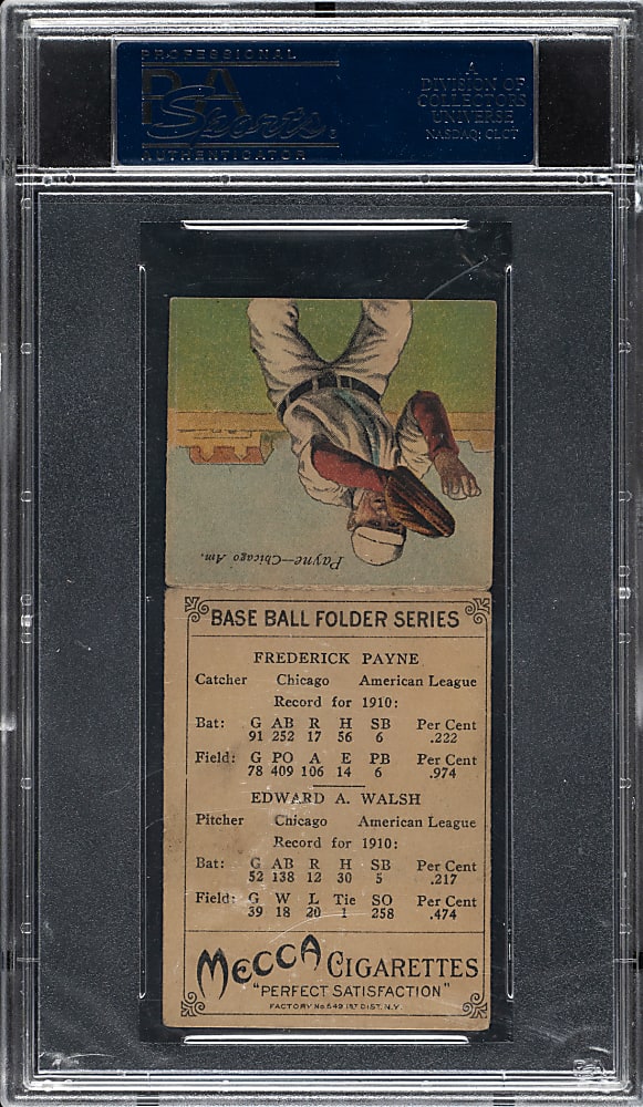 1911 T201 Mecca Double Folder Ed Walsh/Payne PSA GOOD 2