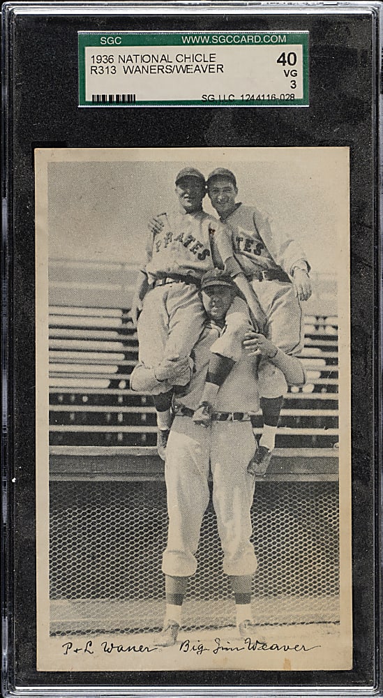 1936 R313 National Chicle "Fine Pen" Paul Waner/Lloyd Waner/Weaver SGC VG 40