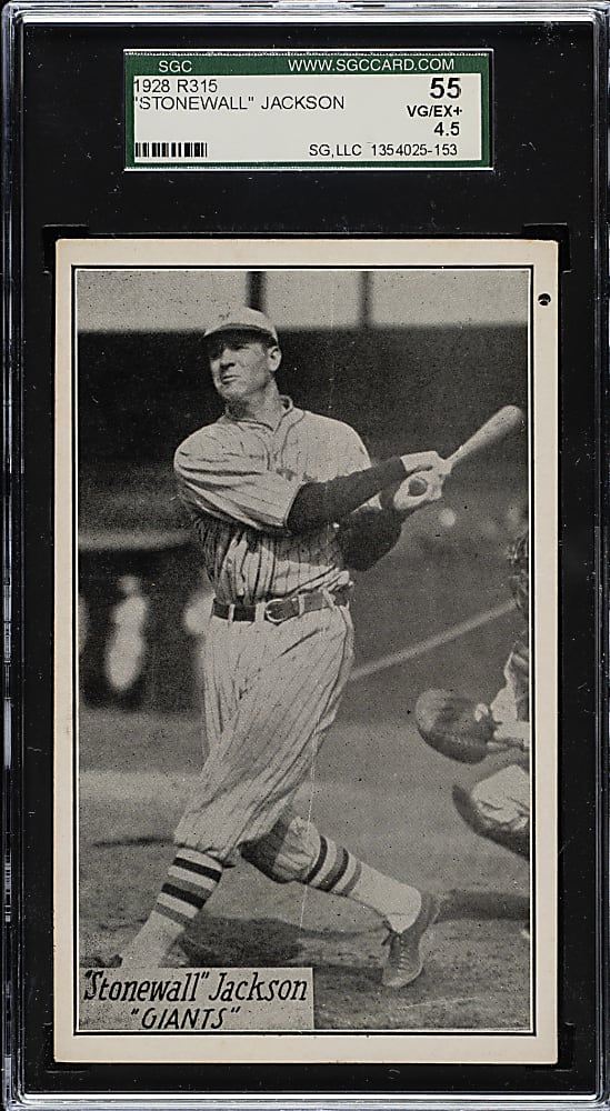 1929 R315 "Portraits and Action" Stonewall Jackson SGC VG/EX+ 55