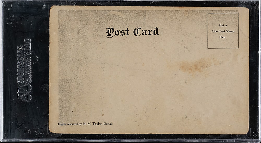 1907-1909 H. M. Taylor Postcard Hughie Jennings/Frank Chance/Wild Bill Donovan SGC GOOD 30