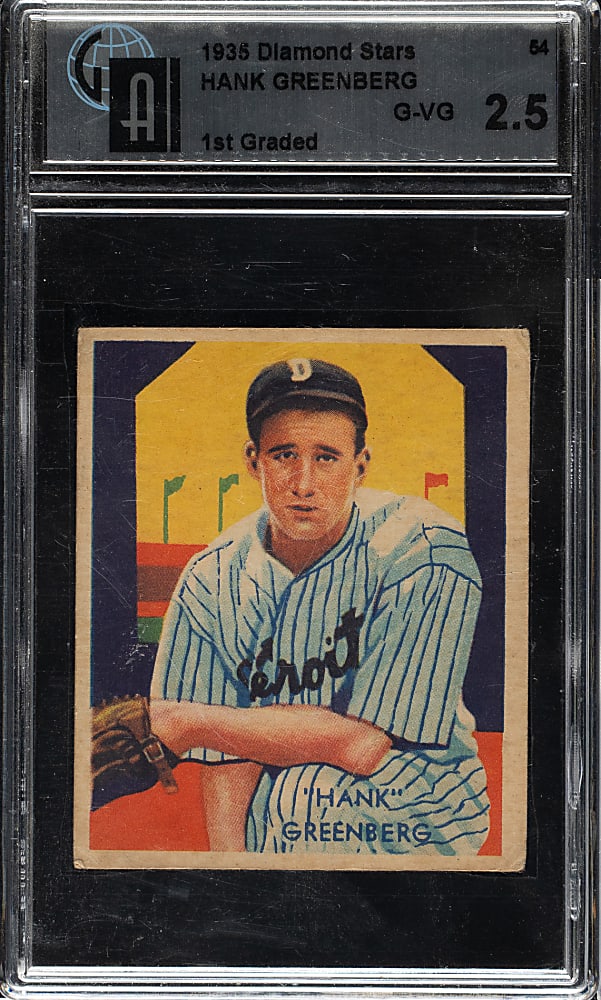 1934-1936 R327 Diamond Stars #54 Hank Greenberg GAI G-VG 2.5