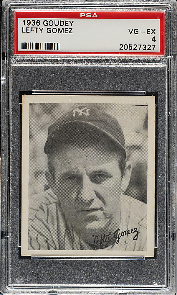1936 R322 Goudey Lefty Gomez PSA VG-EX 4