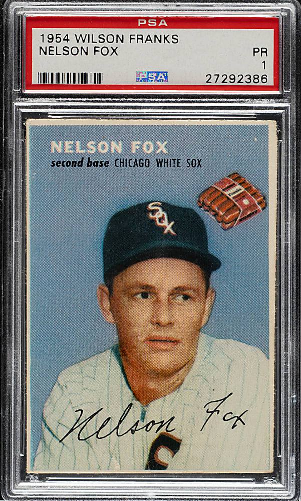 1954 Wilson Franks Nelson Fox PSA POOR 1