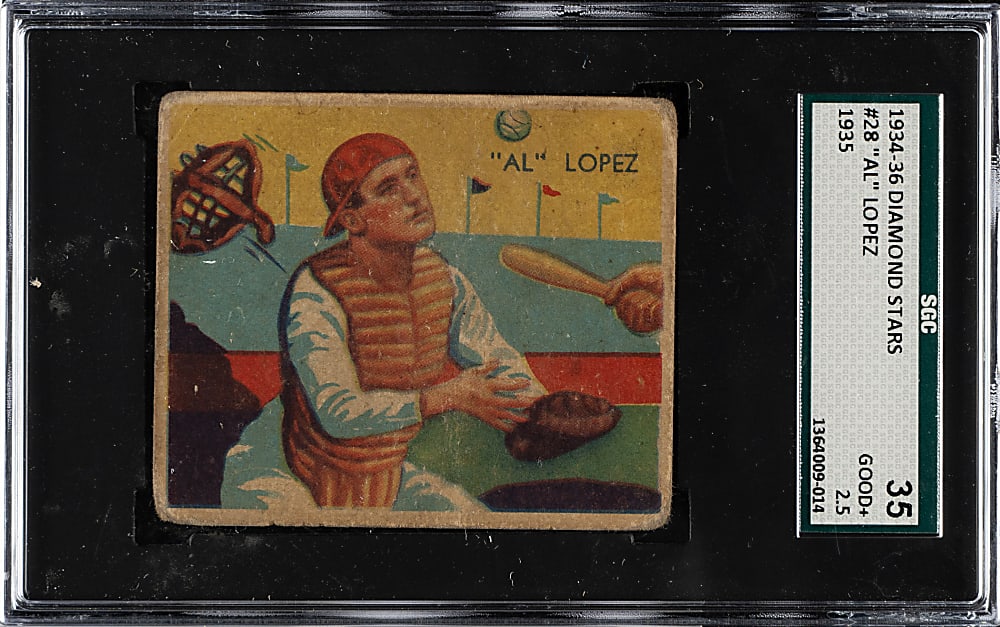 1934-1936 R327 Diamond Stars #28 Al Lopez SGC GOOD+ 35