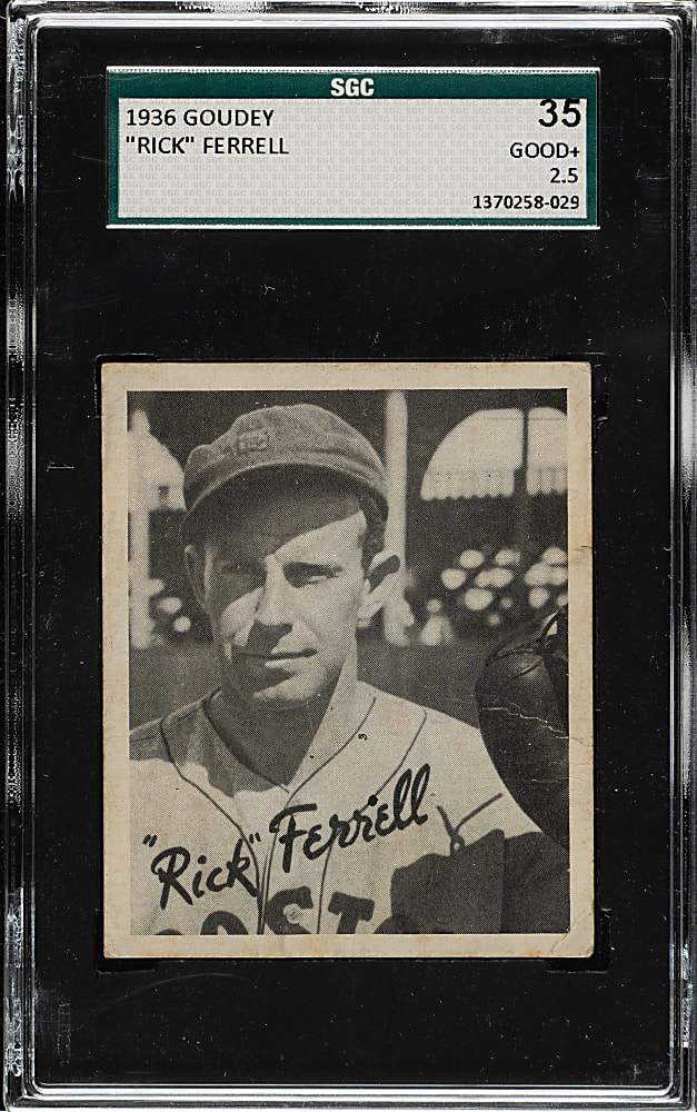 1936 R314 Goudey "Wide Pen" Premium Rick Ferrell SGC GOOD+ 35