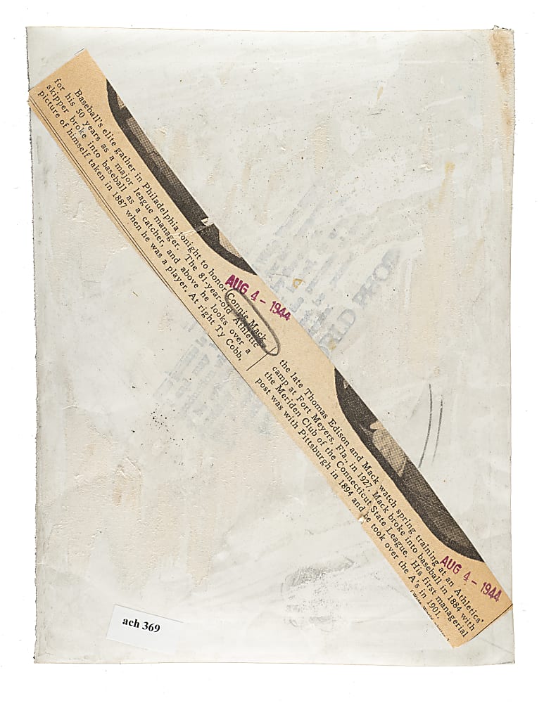 1944 Connie Mack Original Wide World News Service Photograph - PSA/DNA Type I