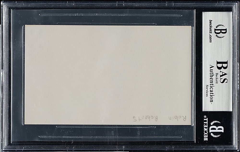 Robin Roberts Signed Index Card - Beckett