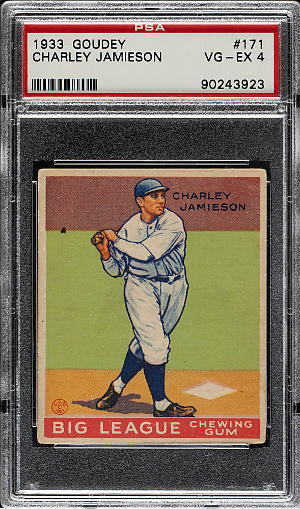 1933 R319 Goudey #171 Charley Jamieson PSA VG-EX 4