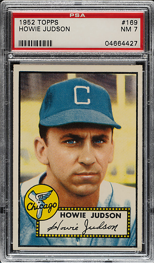 1952 Topps #169 Howie Judson PSA NM 7