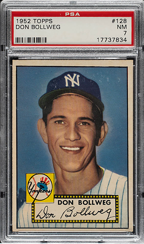 1952 Topps #128 Don Bollweg PSA NM 7