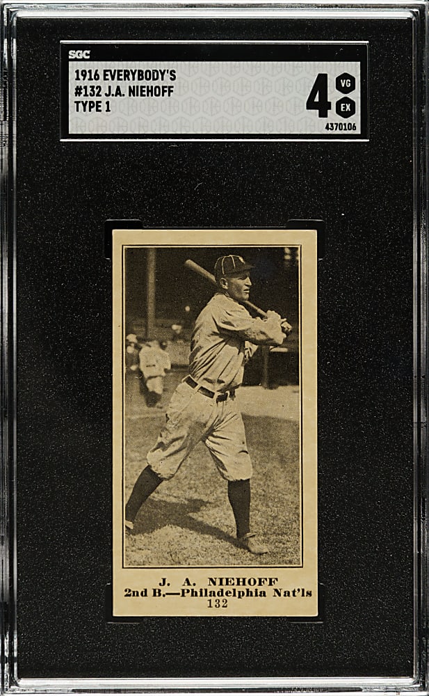 1916 M101-4 Everybody's Clothing Store (Type 1) #132 J.A. Niehoff SGC VG/EX 4