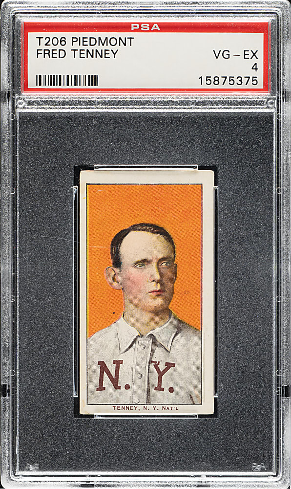 1909-1911 T206 White Border Fred Tenney PSA VG-EX 4