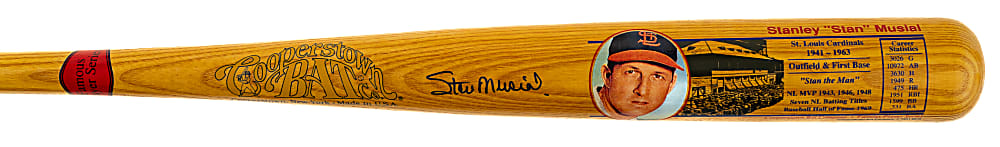 Stan Musial Signed Cooperstown Bat - JSA