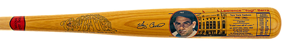 Yogi Berra Signed Cooperstown Bat - JSA