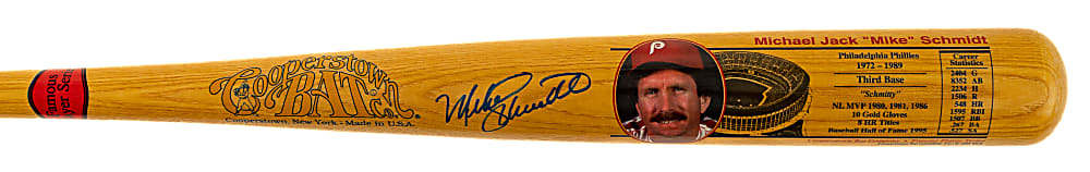 Mike Schmidt Signed Cooperstown Bat - JSA