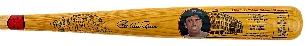 Pee Wee Reese Signed Cooperstown Bat - JSA