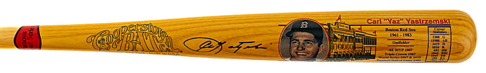 Carl Yastrzemski Signed Cooperstown Bat - JSA