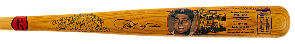Carl Yastrzemski Signed Cooperstown Bat - JSA