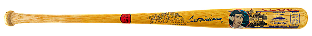 Ted Williams Signed Cooperstown Bat - JSA