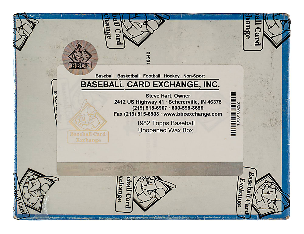 1982 Topps Unopened Wax Box (36 Packs) - BBCE