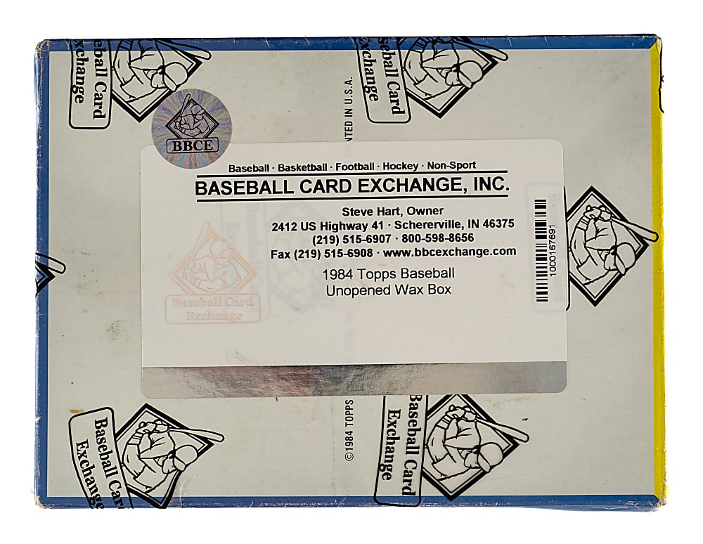 1984 Topps Unopened Wax Box (36 Packs) - BBCE