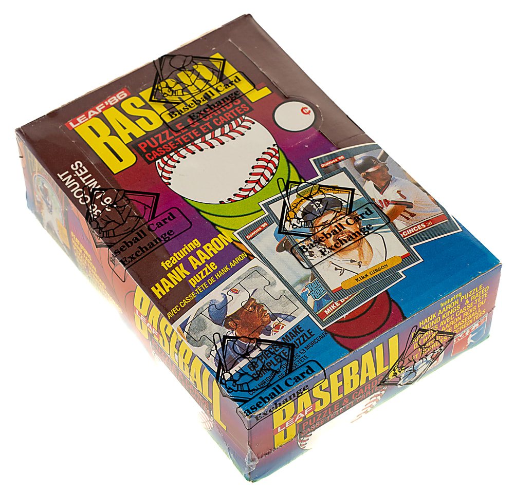 1986 Donruss Leaf Unopened Wax Box (36 Packs) - BBCE