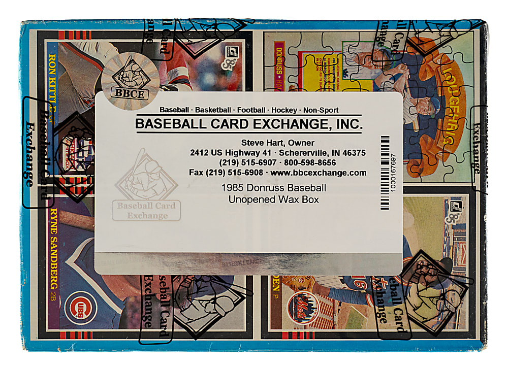 1985 Donruss Unopened Wax Box (36 Packs) - BBCE