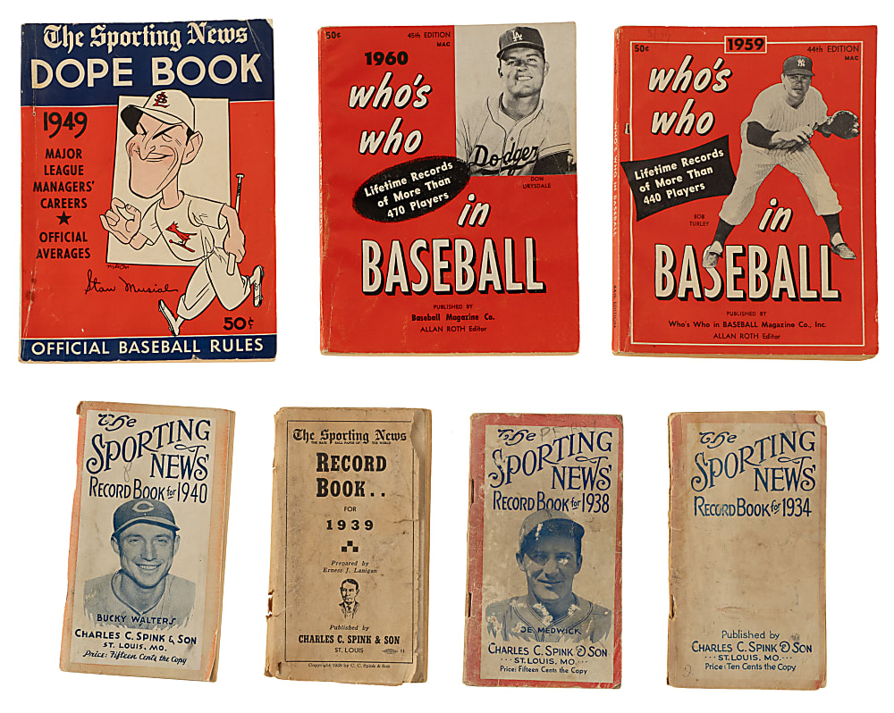 1934 to 1968 Sporting News, Who's Who in Baseball, and Baseball Digest Publication Collection (17)