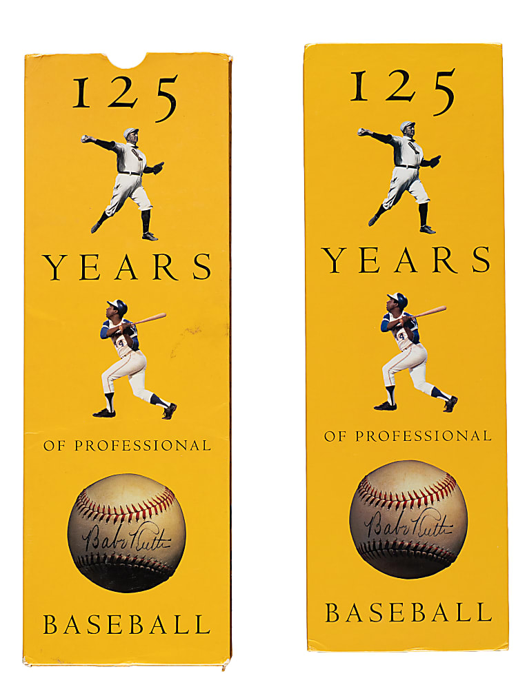 1994 "125 Years of Professional Baseball" Multi-Signed Book with Musial, Banks, Snider, and Carlton