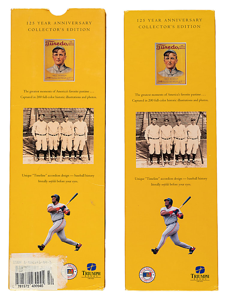 1994 "125 Years of Professional Baseball" Multi-Signed Book with Musial, Banks, Snider, and Carlton