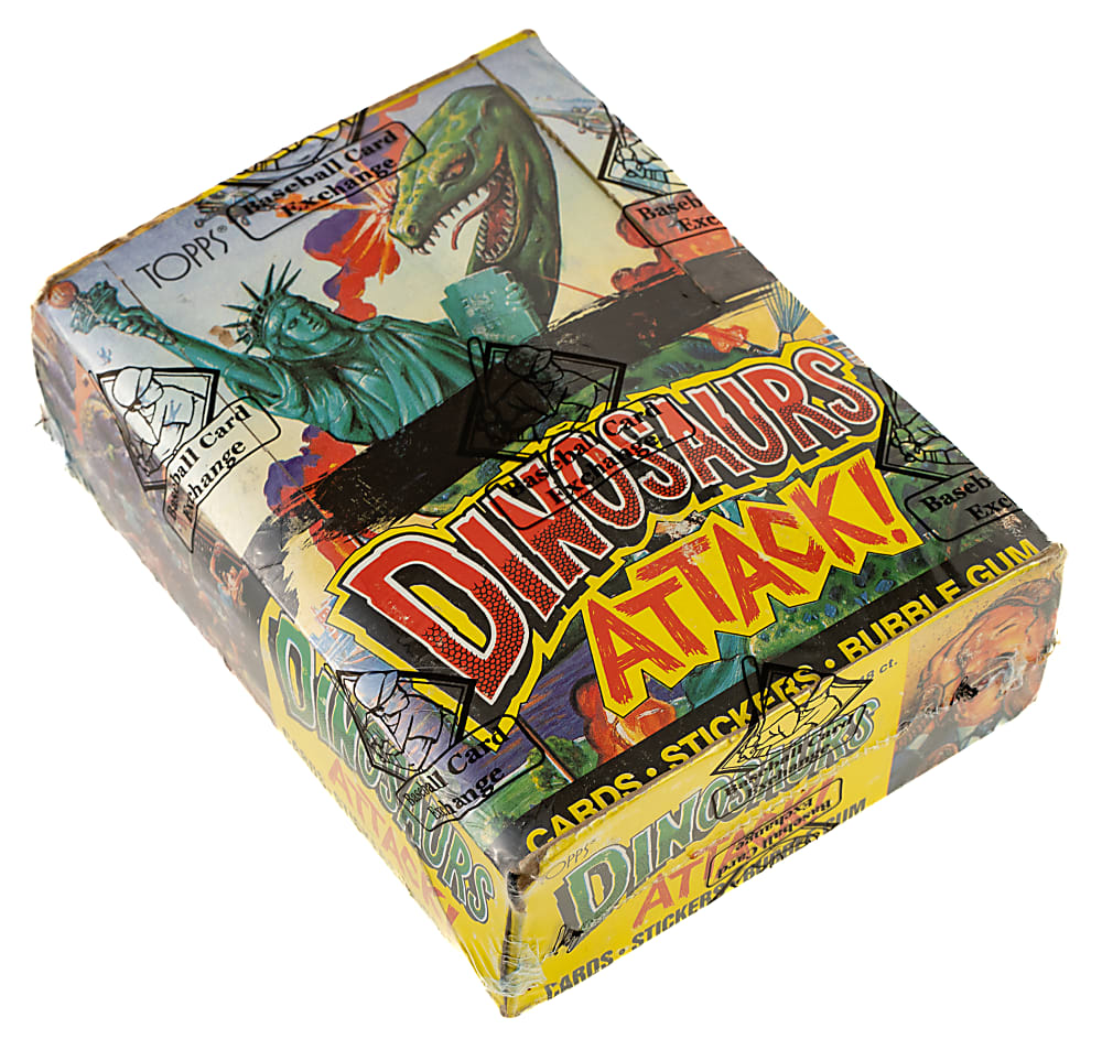 1988 Topps "Dinosaurs Attack" Unopened Wax Box (48 packs) - BBCE